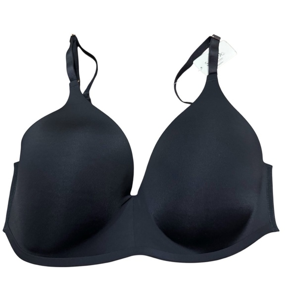 Soma Vanishing 360 Wireless Women's 34D T Shirt Bra Comfort Black Smooth NEW - Picture 1 of 8